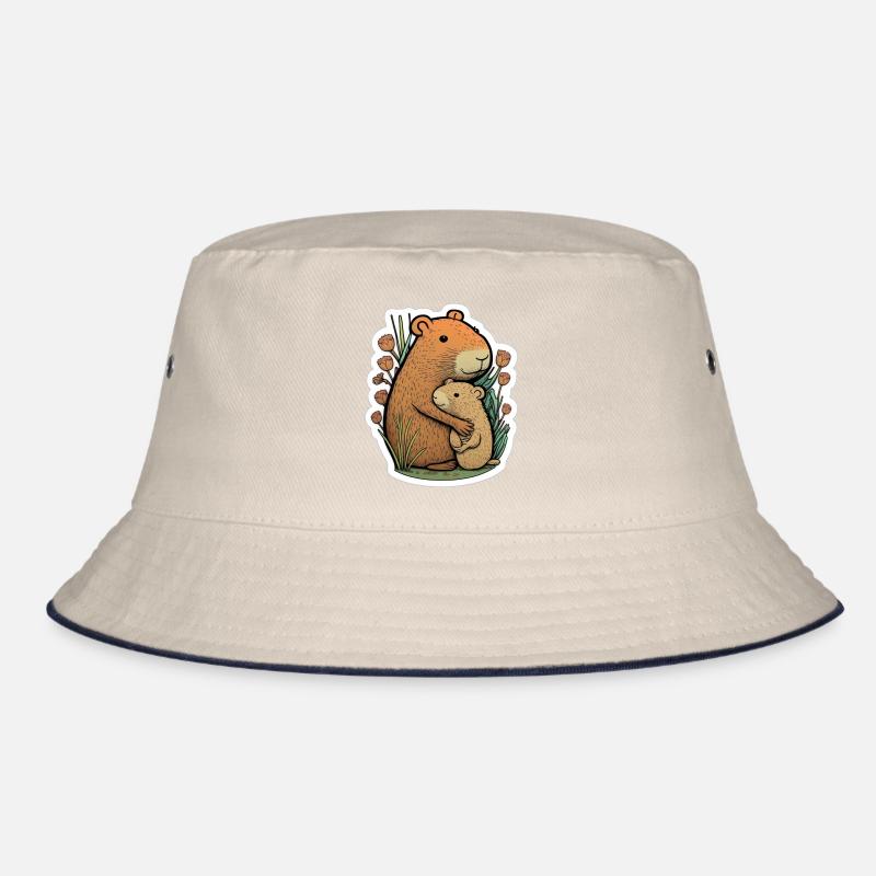 Capybara cuddles Bucket Hat
