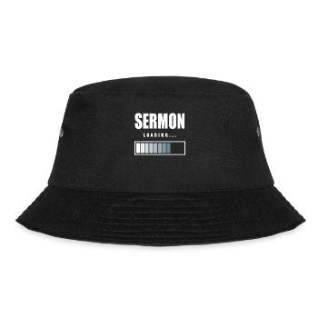 Pfarrer Pastor Zeromonie Lädt - Bucket Hat - Schwarz - Vorne - Lela (165cm)