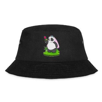 Panda Bride Rose Wedding - Bucket Hat - black - Front - Lela (165cm)