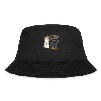 18 Reiter im Reitsport Dressur Reiterin 18. Reiten - Bucket Hat - Schwarz - Vorne - Lela (165cm)