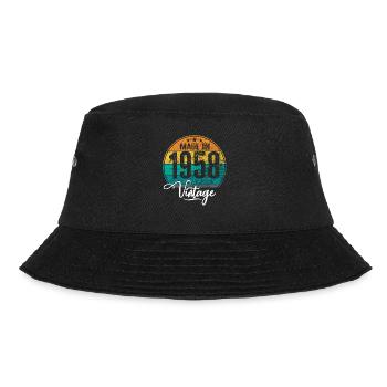 Vintage Made in 1958 Geburtsjahr 1958 Geburtstag - Bucket Hat - Schwarz - Vorne - Lela (165cm)