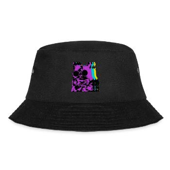 Creepy Portrait Cat Toy Lover Fur - Bucket Hat - black - Front - Lela (165cm)
