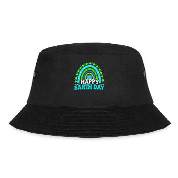 Fröhlicher Tag Der Erde Wald Bäume - Bucket Hat - Schwarz - Vorne - Lela (165cm)
