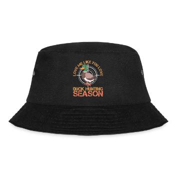 Duck Hunt Duck Hunter Bird Hunting Duck Hunting - Bucket Hat - black - Front - Lela (165cm)