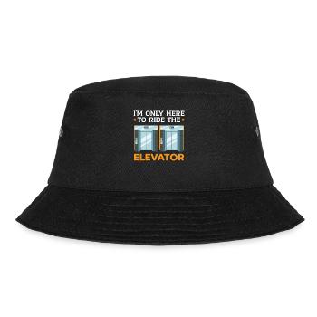 I'm just here to take the elevator tech - Bucket Hat - black - Front - Lela (165cm)
