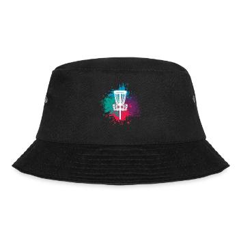 Disc Golf Discgolf Ultimate Discgolf Spieler Disc - Bucket Hat - Schwarz - Vorne - Lela (165cm)