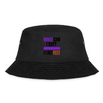What Can I Say? I Like Feet - Bucket Hat - black - Front - Lela (165cm)