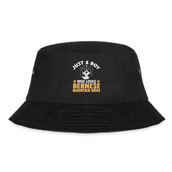 Berner Sennenhund - Bucket Hat - Schwarz - Vorne - Lela (165cm)
