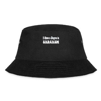 I Have a Degree In Sarcasm Hilarious Funny - Bucket Hat - black - Front - Lela (165cm)