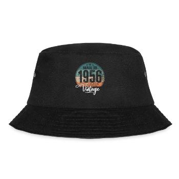 Vintage Made in 1956 Geburtsjahr 1956 Geburtstag - Bucket Hat - Schwarz - Vorne - Lela (165cm)