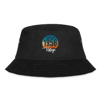 Vintage Made in 1956 Geburtsjahr 1956 Geburtstag - Bucket Hat - Schwarz - Vorne - Lela (165cm)