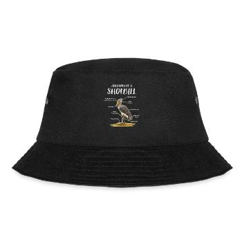 Shoebill Bird Ornithologist Forest I Gift - Bucket Hat - black - Front - Lela (165cm)