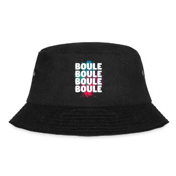 Boule Boccia Ball Sports Petanque Game Papa Father - Bucket Hat - black - Front - Lela (165cm)