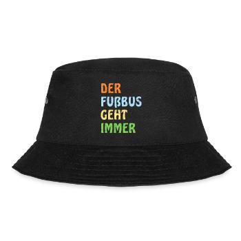 DER FUßBUS GEHT IMMER - Bucket Hat - Schwarz - Vorne - Lela (165cm)