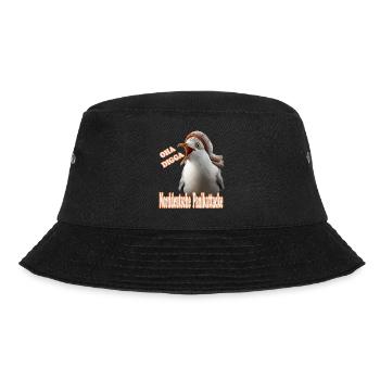 OHA Norddeutsche Panikattacke Friesisch Nordsee - Bucket Hat - Schwarz - Vorne - Lela (165cm)