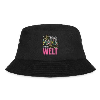 For the best mom in the world! For Mother's Day - Bucket Hat - black - Front - Lela (165cm)