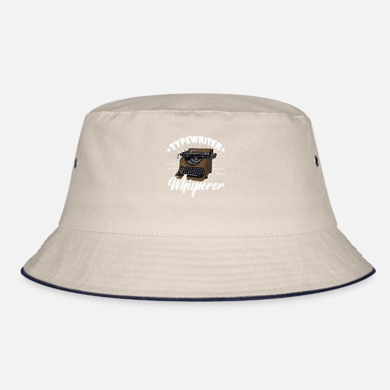 Typewriter Literature Author Book Writing Bucket Hat