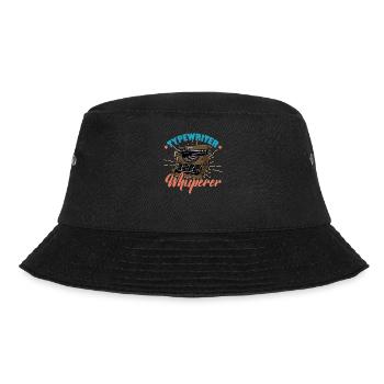 Schreibamaschine Literatur Author Buch Schreiben - Bucket Hat - Schwarz - Vorne - Lela (165cm)