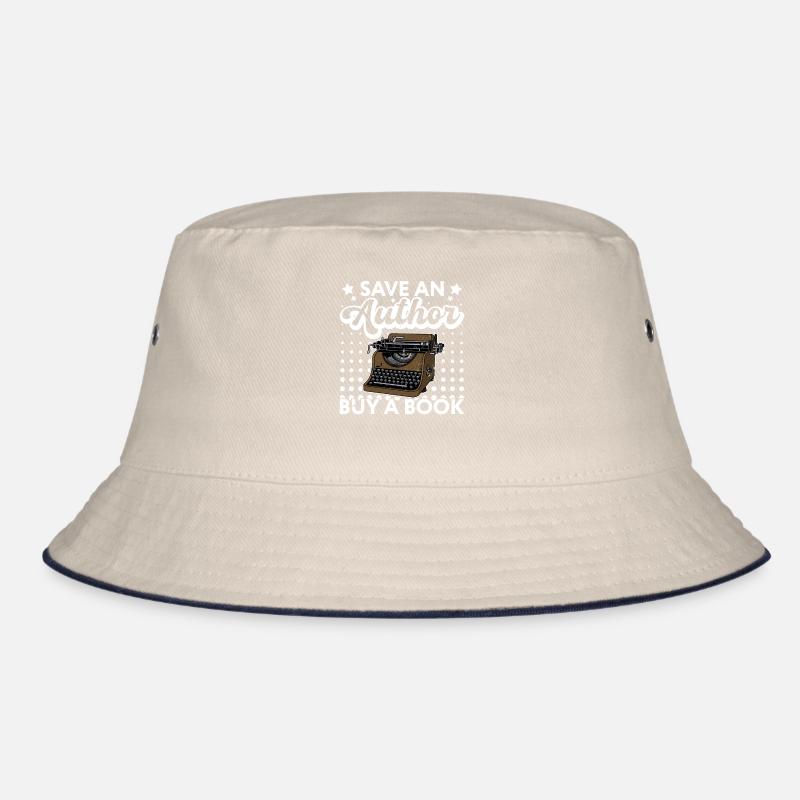 Typewriter Writer Author Books Bucket Hat