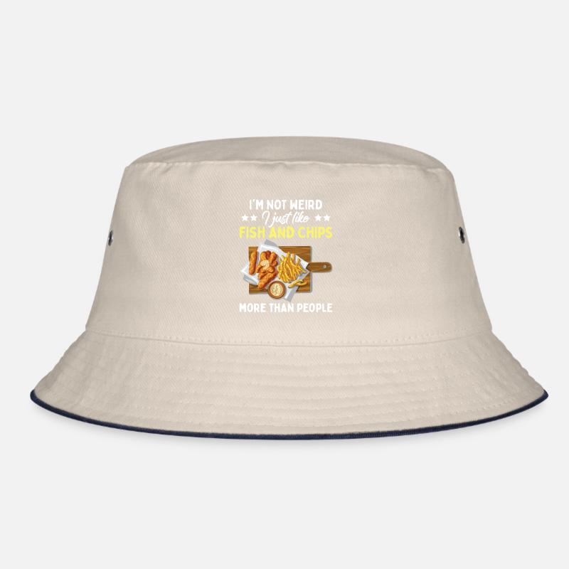 Britisches Essen | Ich mag einfach Fish and Chips Bucket Hat