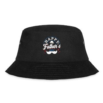 Happy Father's Day Moustache Decor Prouder - Bucket Hat - black - Front - Lela (165cm)