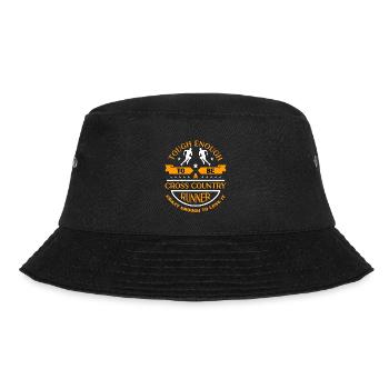 Cross Country Running Tough Enough To Be Athletic - Bucket Hat - Schwarz - Vorne - Lela (165cm)