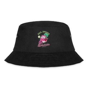 Japan Getränk Japanisch Milkshake Kawaii - Bucket Hat - Schwarz - Vorne - Lela (165cm)
