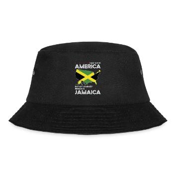 Geborener Jamaikaner Jamaika Amerikaner USA - Bucket Hat - Schwarz - Vorne - Lela (165cm)