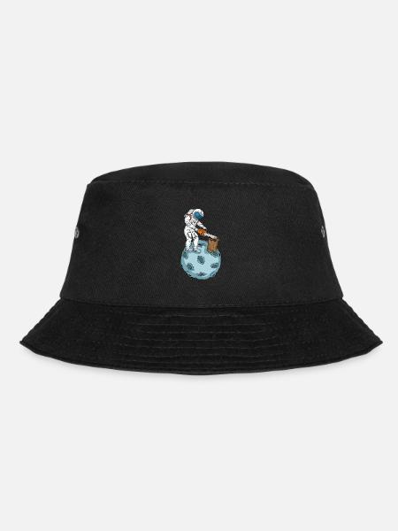 Astronaut Kettensäge Männer Baumpfleger Holzfäller - Bucket Hat - Schwarz