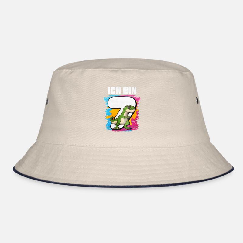 Ich Bin 7 T-Rex Bucket Hat