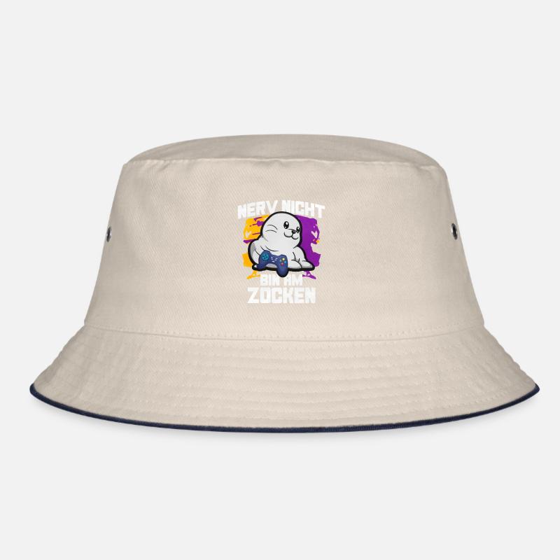 Nerv Nicht Bin Am Zocken Robben Bucket Hat
