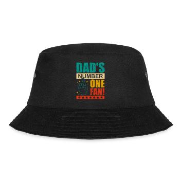 Dad's Number One Fan Daddy's Kid proud of the - Bucket Hat - black - Front - Lela (165cm)