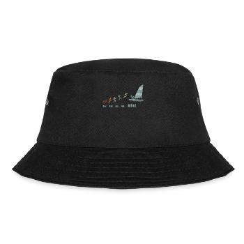 Segler Segel-Boot Segelschiff Segelyacht - Bucket Hat - Schwarz - Vorne - Lela (165cm)