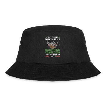The feeling when you hear an early e-bagpipe - Bucket Hat - black - Front - Lela (165cm)