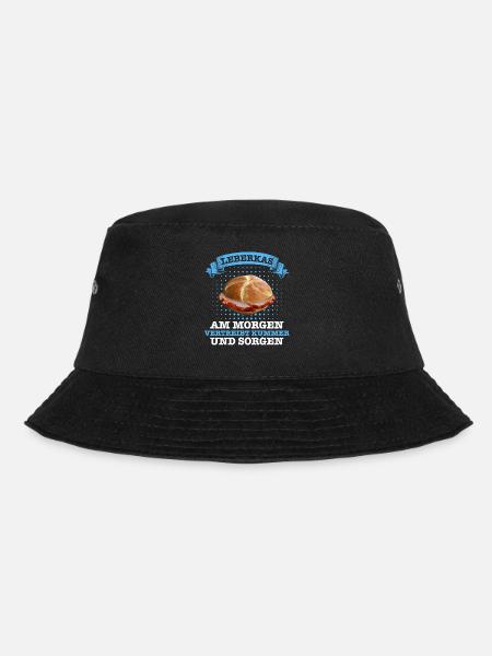 Leberkäs Bayern Leberkas Semmel Fleischkäse - Bucket Hat - Schwarz