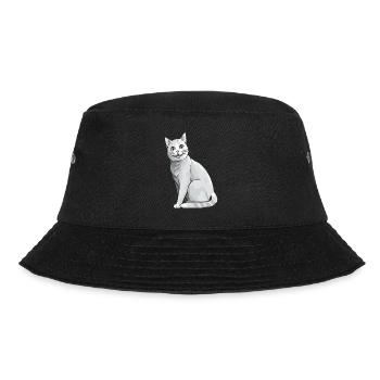Bright cat for cat owners - Bucket Hat - black - Front - Lela (165cm)