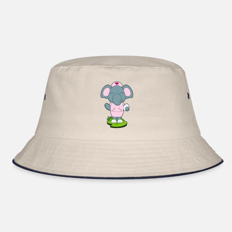 Elefant Krankenschwester Notizzettel Bucket Hat