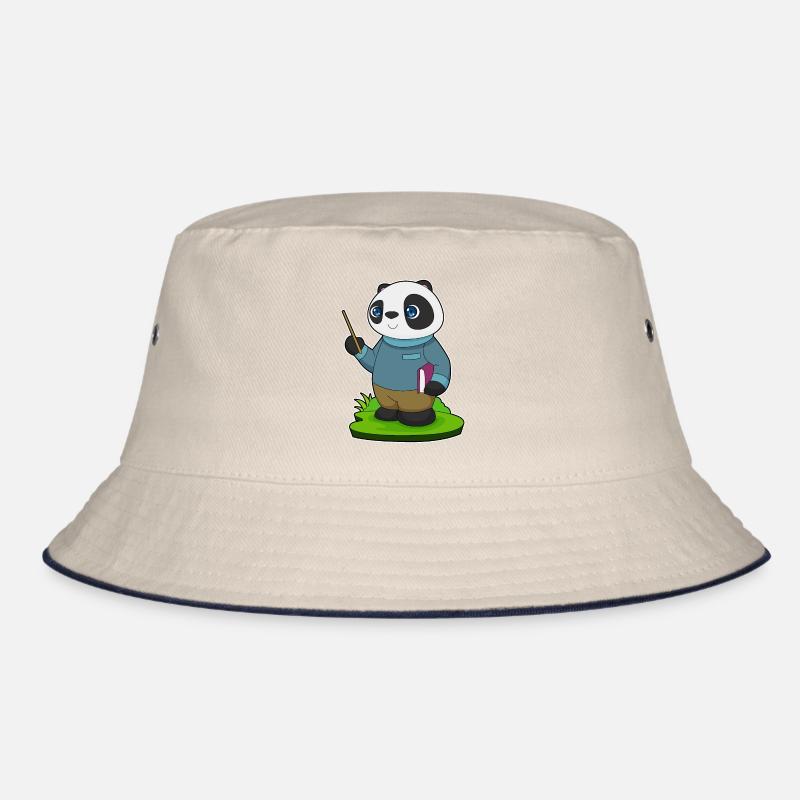 Panda Lehrer Pointer Bucket Hat