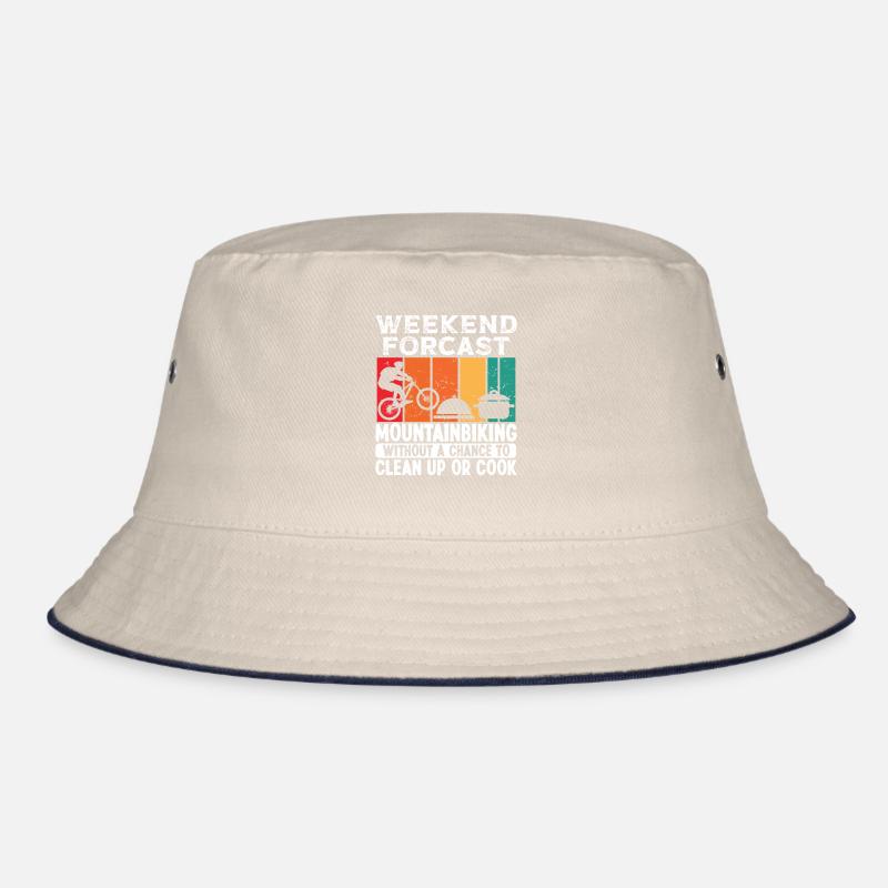 Weekend Forecast Mountainbiking for Men Bucket Hat