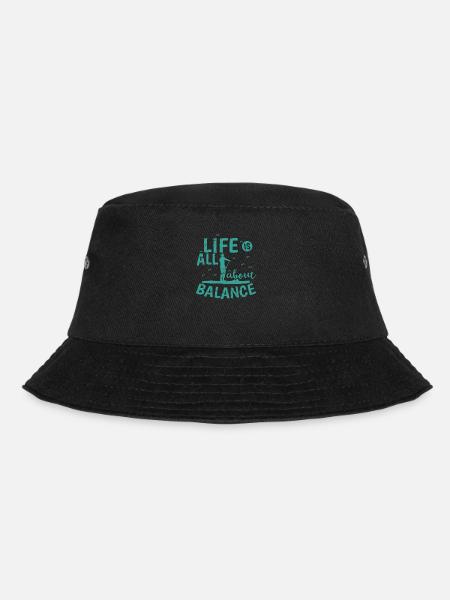 Life is all about Balance SUP Stand up Paddle - Bucket Hat - Schwarz