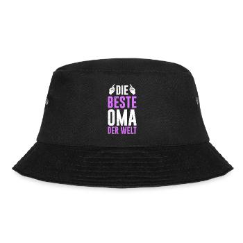 Beste Oma Muttertag weltbeste Oma Großmutter - Bucket Hat - Schwarz - Vorne - Lela (165cm)