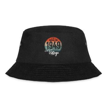 Vintage Made in 1949 Year of birth 1949 Birthday - Bucket Hat - black - Front - Lela (165cm)