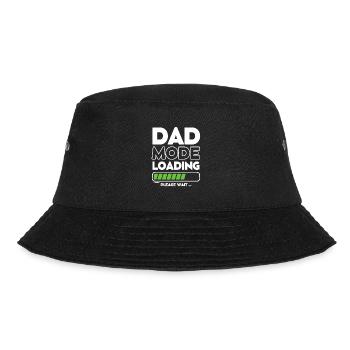 Laden bald Papa -DAD-Modus wird geladen - Bucket Hat - Schwarz - Vorne - Lela (165cm)