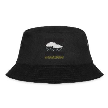 SONNENSCHEIN Sonne Regen Wolken Glück - Bucket Hat - Schwarz - Vorne - Lela (165cm)