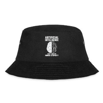 Künstliche Intelligenz Programmierer Gehirn - Bucket Hat - Schwarz - Vorne - Lela (165cm)
