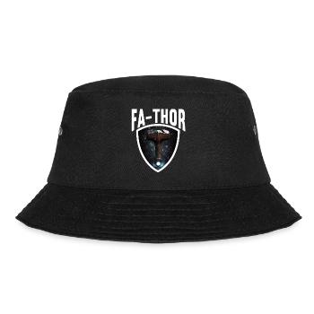 Papa Vathor Va Thor Vatertag Vatertagsgeschenk - Bucket Hat - Schwarz - Vorne - Lela (165cm)
