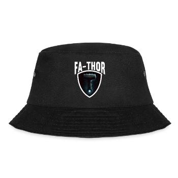 Papa Vathor Va Thor Vatertag Vatertagsgeschenk - Bucket Hat - Schwarz - Vorne - Lela (165cm)