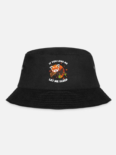 Lass mich schlafen Roter Panda - Bucket Hat - Schwarz