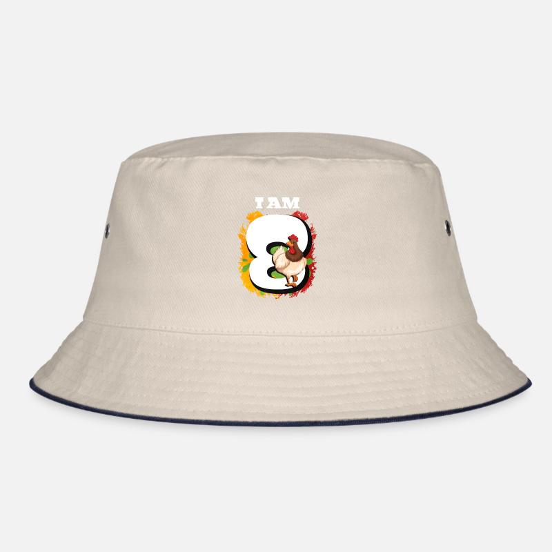 Ich Bin 8 Hühner Bucket Hat