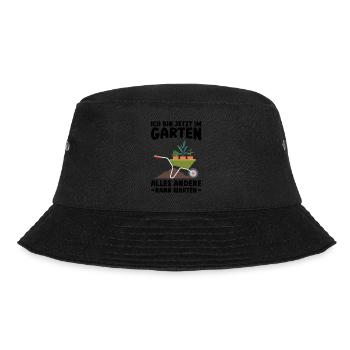 Garten Pflanze Gartenliebhaber Geschenk - Bucket Hat - Schwarz - Vorne - Lela (165cm)
